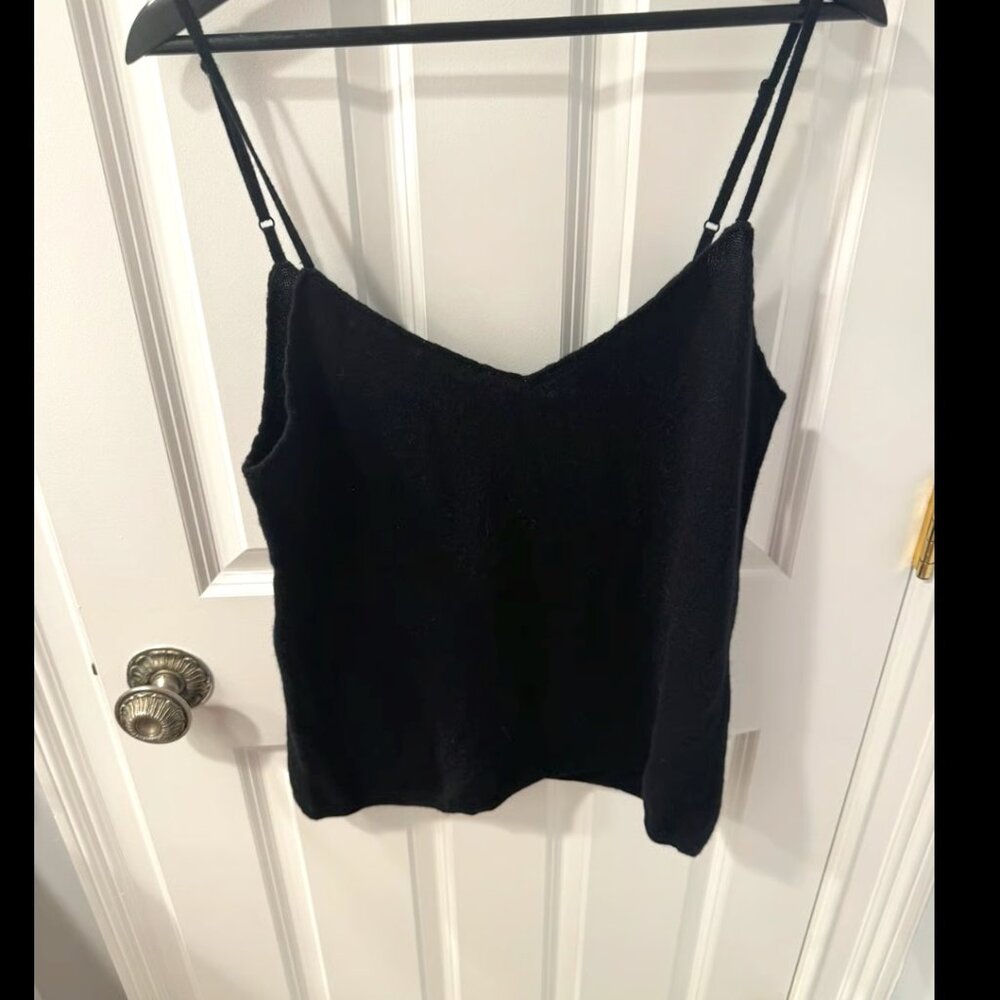 The Cashmere Project 100% Cashmere Cami Black Size L